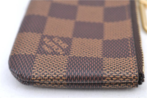 Authentic Louis Vuitton Damier Pochette Cles Coin Case Purse N62658 LV Box J2356