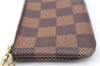 Authentic Louis Vuitton Damier Pochette Cles Coin Case Purse N62658 LV Box J2356