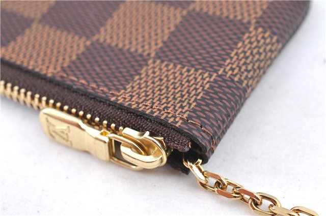 Authentic Louis Vuitton Damier Pochette Cles Coin Case Purse N62658 LV Box J2356