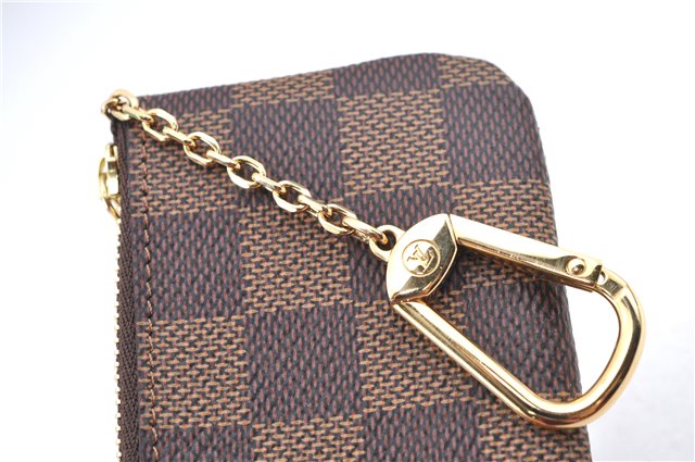 Authentic Louis Vuitton Damier Pochette Cles Coin Case Purse N62658 LV Box J2356