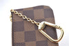 Authentic Louis Vuitton Damier Pochette Cles Coin Case Purse N62658 LV Box J2356