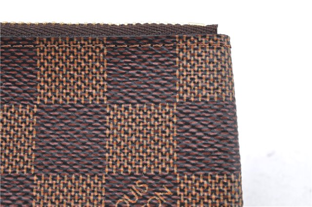 Authentic Louis Vuitton Damier Pochette Cles Coin Case Purse N62658 LV Box J2356