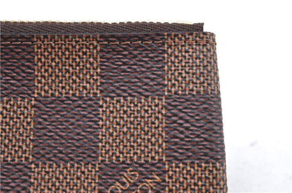 Authentic Louis Vuitton Damier Pochette Cles Coin Case Purse N62658 LV Box J2356