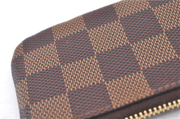 Authentic Louis Vuitton Damier Pochette Cles Coin Case Purse N62658 LV Box J2356