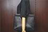 Authentic Salvatore Ferragamo Vara Leather Shoulder Tote Bag Navy Blue SF J2408