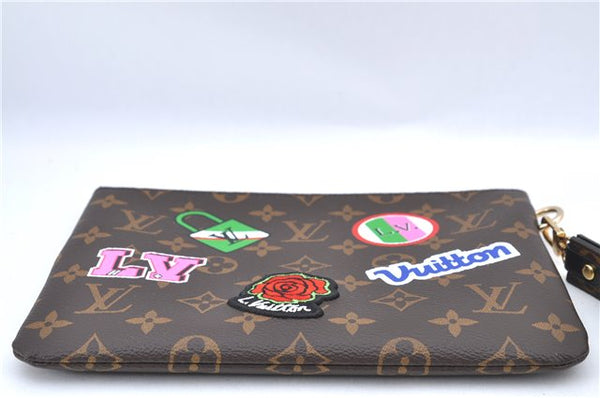 Authentic Louis Vuitton Patches City Clutch Hand Bag Purse M63447 LV Box J2417