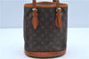 Authentic Louis Vuitton Monogram Bucket PM Shoulder Tote Bag M42238 LV J2427