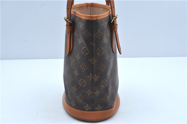 Authentic Louis Vuitton Monogram Bucket PM Shoulder Tote Bag M42238 LV J2427