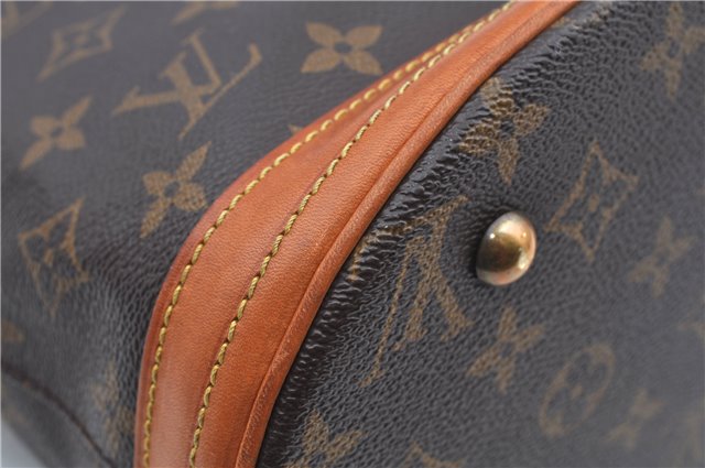 Authentic Louis Vuitton Monogram Bucket PM Shoulder Tote Bag M42238 LV J2427