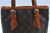 Authentic Louis Vuitton Monogram Bucket PM Shoulder Tote Bag M42238 LV J2427