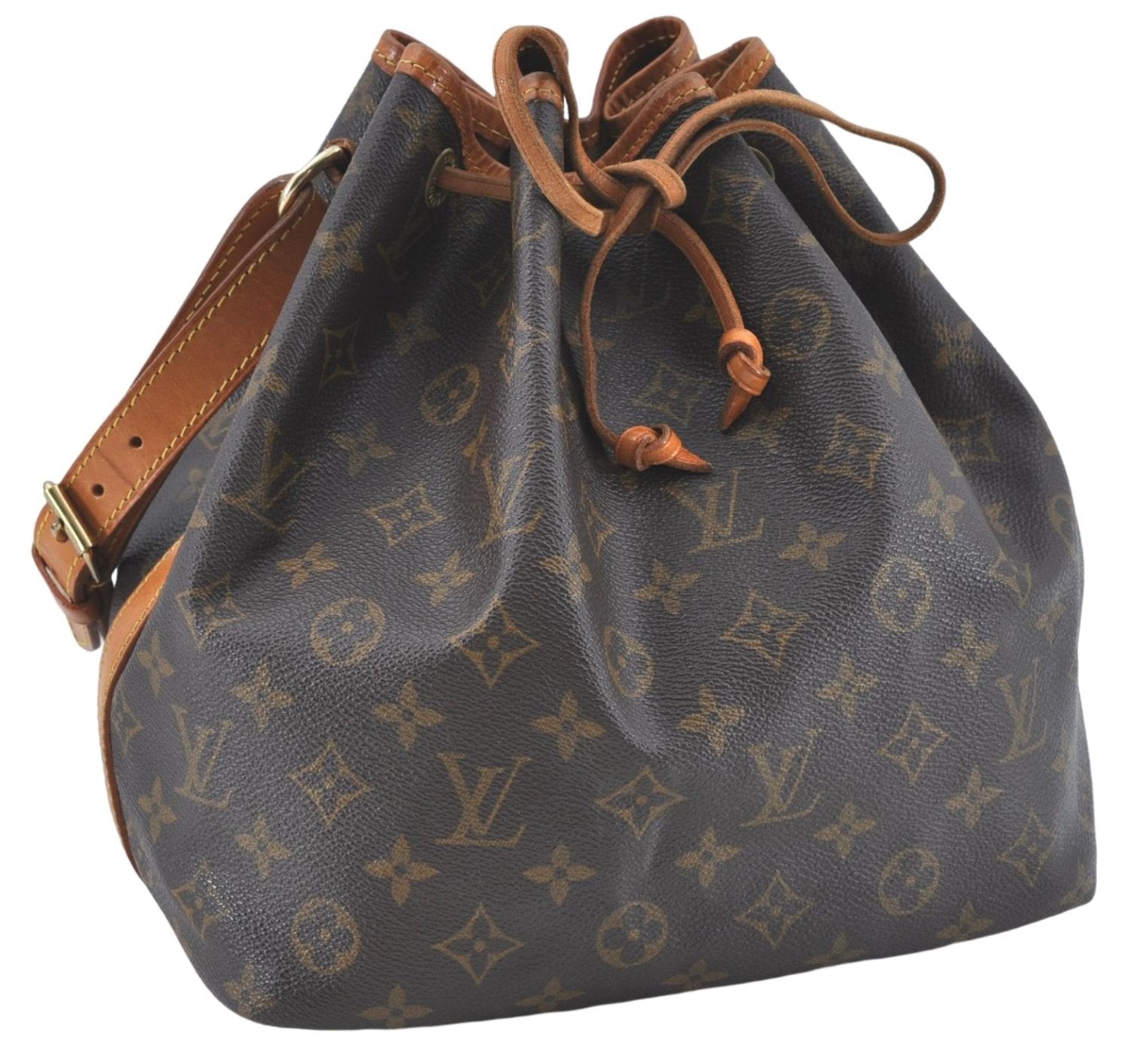 Authentic Louis Vuitton Monogram Petit Noe Shoulder Bag M42226 LV J2429
