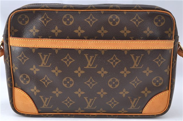 Auth Louis Vuitton Monogram Trocadero 30 Shoulder Cross Body Bag M51272 LV J2438