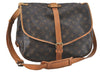 Authentic Louis Vuitton Monogram Saumur 35 Shoulder Cross Bag M42254 LV J2440