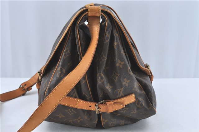 Authentic Louis Vuitton Monogram Saumur 35 Shoulder Cross Bag M42254 LV J2440
