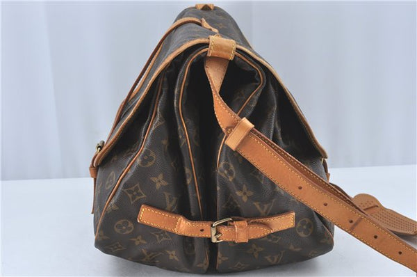 Authentic Louis Vuitton Monogram Saumur 35 Shoulder Cross Bag M42254 LV J2440
