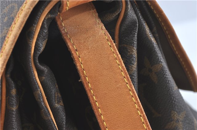 Authentic Louis Vuitton Monogram Saumur 35 Shoulder Cross Bag M42254 LV J2440