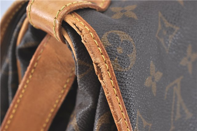 Authentic Louis Vuitton Monogram Saumur 35 Shoulder Cross Bag M42254 LV J2440