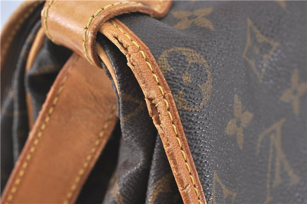 Authentic Louis Vuitton Monogram Saumur 35 Shoulder Cross Bag M42254 LV J2440