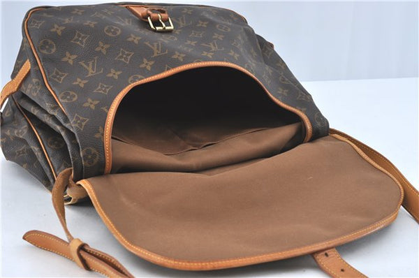Authentic Louis Vuitton Monogram Saumur 35 Shoulder Cross Bag M42254 LV J2440