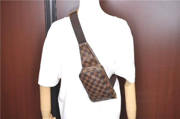 Authentic Louis Vuitton Damier Geronimos Waist Body Bag N51994 LV J2441