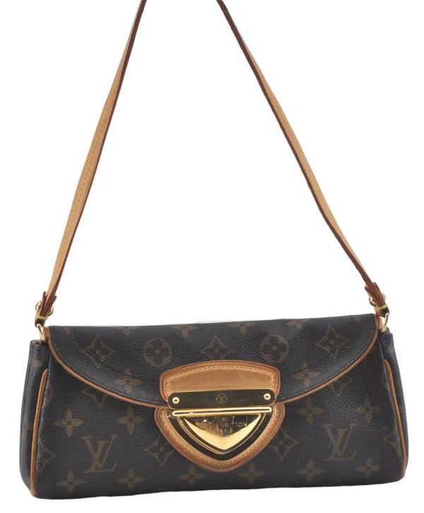 Authentic Louis Vuitton Monogram Pochette Beverly Shoulder Back M40122 LV J2447