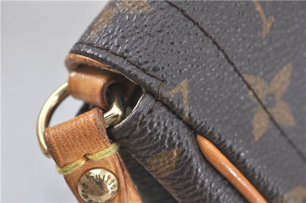 Authentic Louis Vuitton Monogram Pochette Beverly Shoulder Back M40122 LV J2447