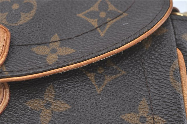 Authentic Louis Vuitton Monogram Pochette Beverly Shoulder Back M40122 LV J2447