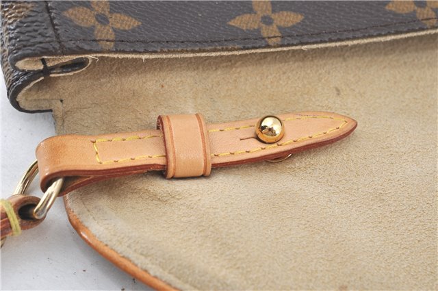 Authentic Louis Vuitton Monogram Pochette Beverly Shoulder Back M40122 LV J2447