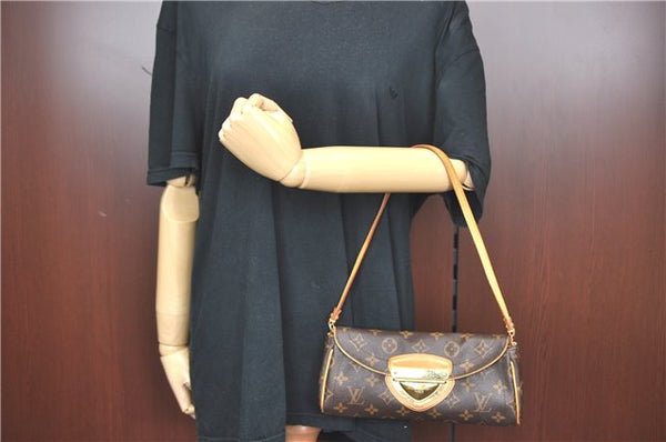 Authentic Louis Vuitton Monogram Pochette Beverly Shoulder Back M40122 LV J2447