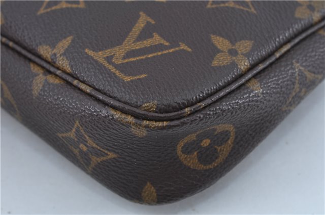 Authentic Louis Vuitton Monogram Pochette Accessoires Pouch M51980 LV Junk J2466