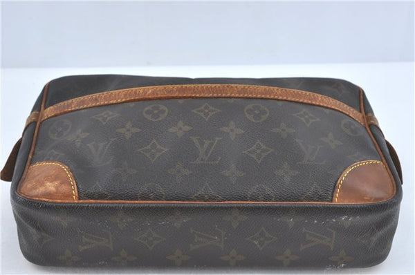 Authentic Louis Vuitton Monogram Compiegne 28 Clutch Hand Bag M51845 LV J2471