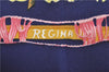 Authentic HERMES Petit Carre 40 Scarf Handkerchief "REGINA " Silk Navy J2473