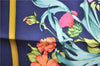 Authentic HERMES Petit Carre 40 Scarf Handkerchief "REGINA " Silk Navy J2473