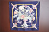 Authentic HERMES Petit Carre 40 Scarf Handkerchief "REGINA " Silk Navy J2473