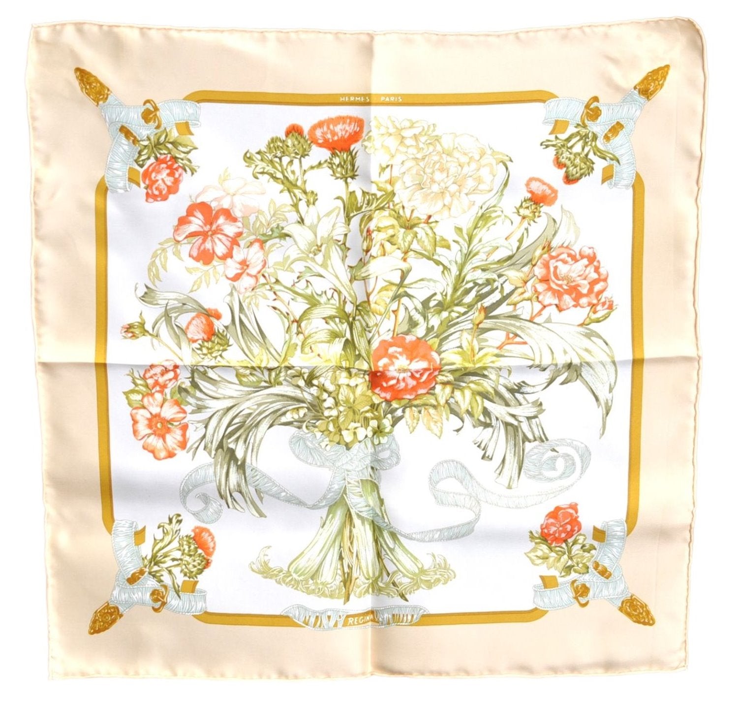 Authentic HERMES Petit Carre 40 Scarf Handkerchief 