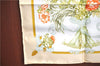 Authentic HERMES Petit Carre 40 Scarf Handkerchief "REGINA " Silk Beige J2474