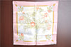 Authentic HERMES Petit Carre 40 Scarf Handkerchief "REGINA " Silk Pink J2475