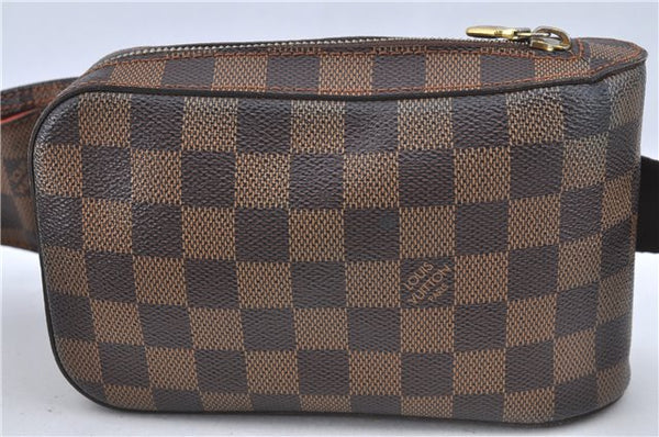 Authentic Louis Vuitton Damier Geronimos Waist Body Bag N51994 LV J2476