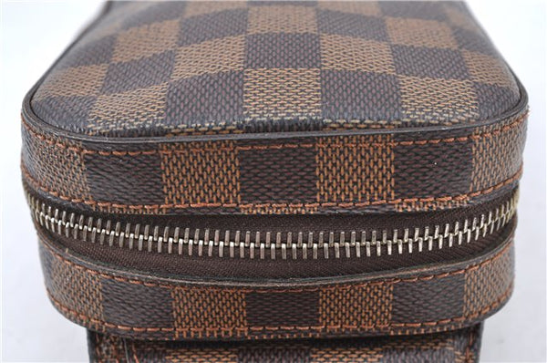 Authentic Louis Vuitton Damier Geronimos Waist Body Bag N51994 LV J2476