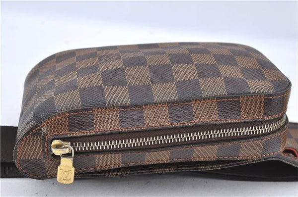 Authentic Louis Vuitton Damier Geronimos Waist Body Bag N51994 LV J2476