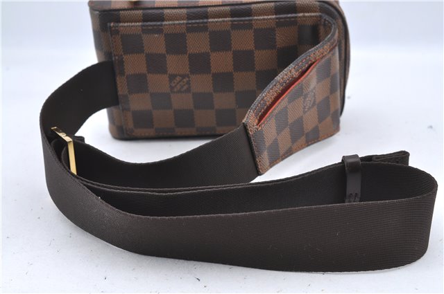 Authentic Louis Vuitton Damier Geronimos Waist Body Bag N51994 LV J2476