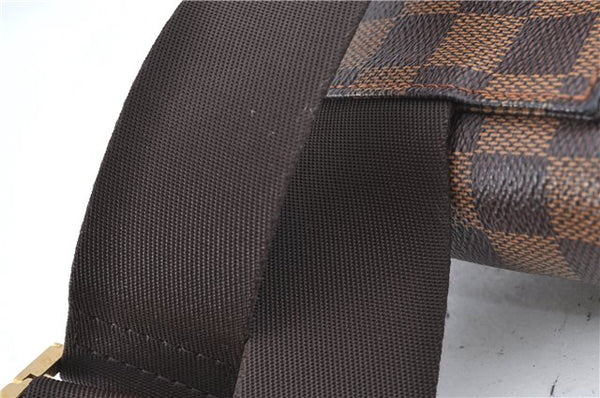 Authentic Louis Vuitton Damier Geronimos Waist Body Bag N51994 LV J2476