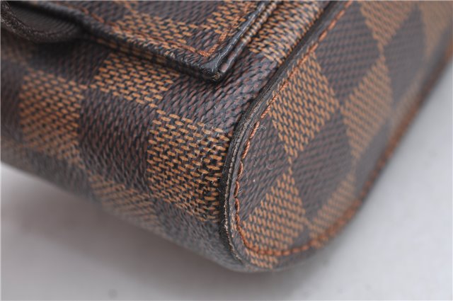 Authentic Louis Vuitton Damier Geronimos Waist Body Bag N51994 LV J2476