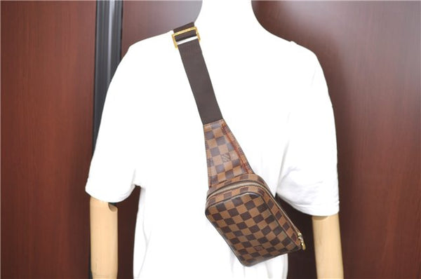 Authentic Louis Vuitton Damier Geronimos Waist Body Bag N51994 LV J2476