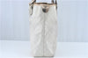 Authentic GUCCI Shoulder Tote Bag Purse GG PVC Leather 139896 White Silver J2490