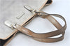 Authentic GUCCI Shoulder Tote Bag Purse GG PVC Leather 139896 White Silver J2490