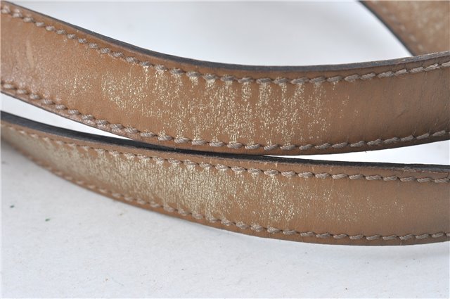 Authentic GUCCI Shoulder Tote Bag Purse GG PVC Leather 139896 White Silver J2490