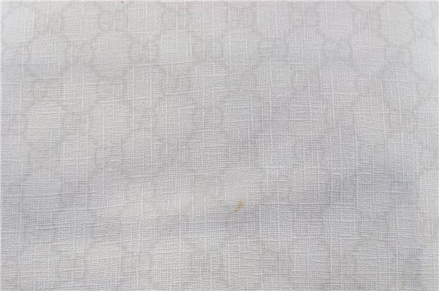 Authentic GUCCI Shoulder Tote Bag Purse GG PVC Leather 139896 White Silver J2490