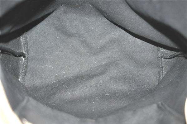 Authentic GUCCI Shoulder Tote Bag Purse GG PVC Leather 139896 White Silver J2490