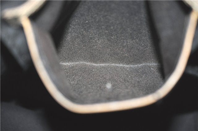 Authentic GUCCI Shoulder Tote Bag Purse GG PVC Leather 139896 White Silver J2490